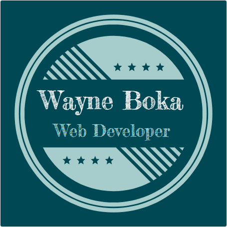 Wayne Boka, Web Developer Logo
